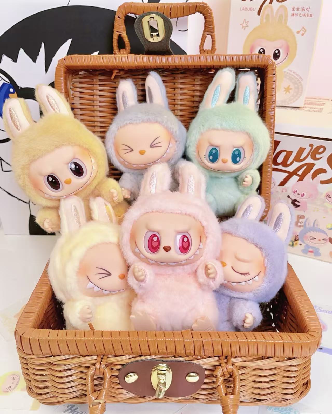 Authentic brand new labubu 2.0 Bubble Mart Labubu Sitting Party Series
