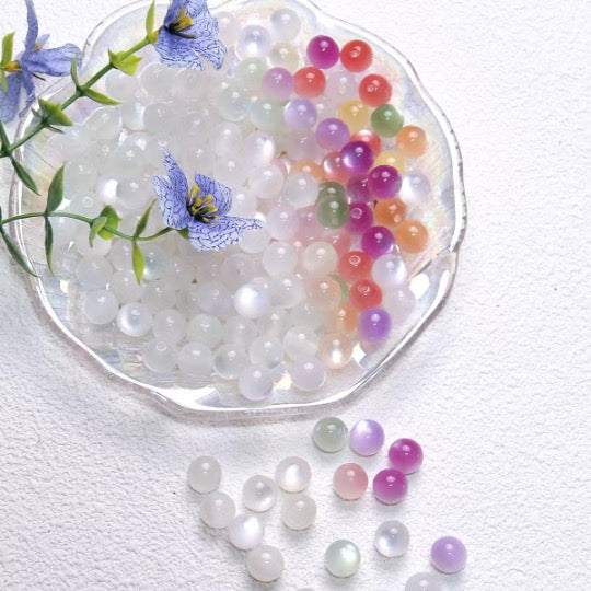 Hot-selling color-changing pearl cat's eye resin that changes under sunlight UV for outdoor use, DIY beaded pendant material-yaya shop