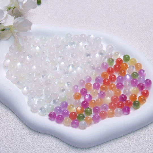 Hot-selling color-changing pearl cat's eye resin that changes under sunlight UV for outdoor use, DIY beaded pendant material-yaya shop