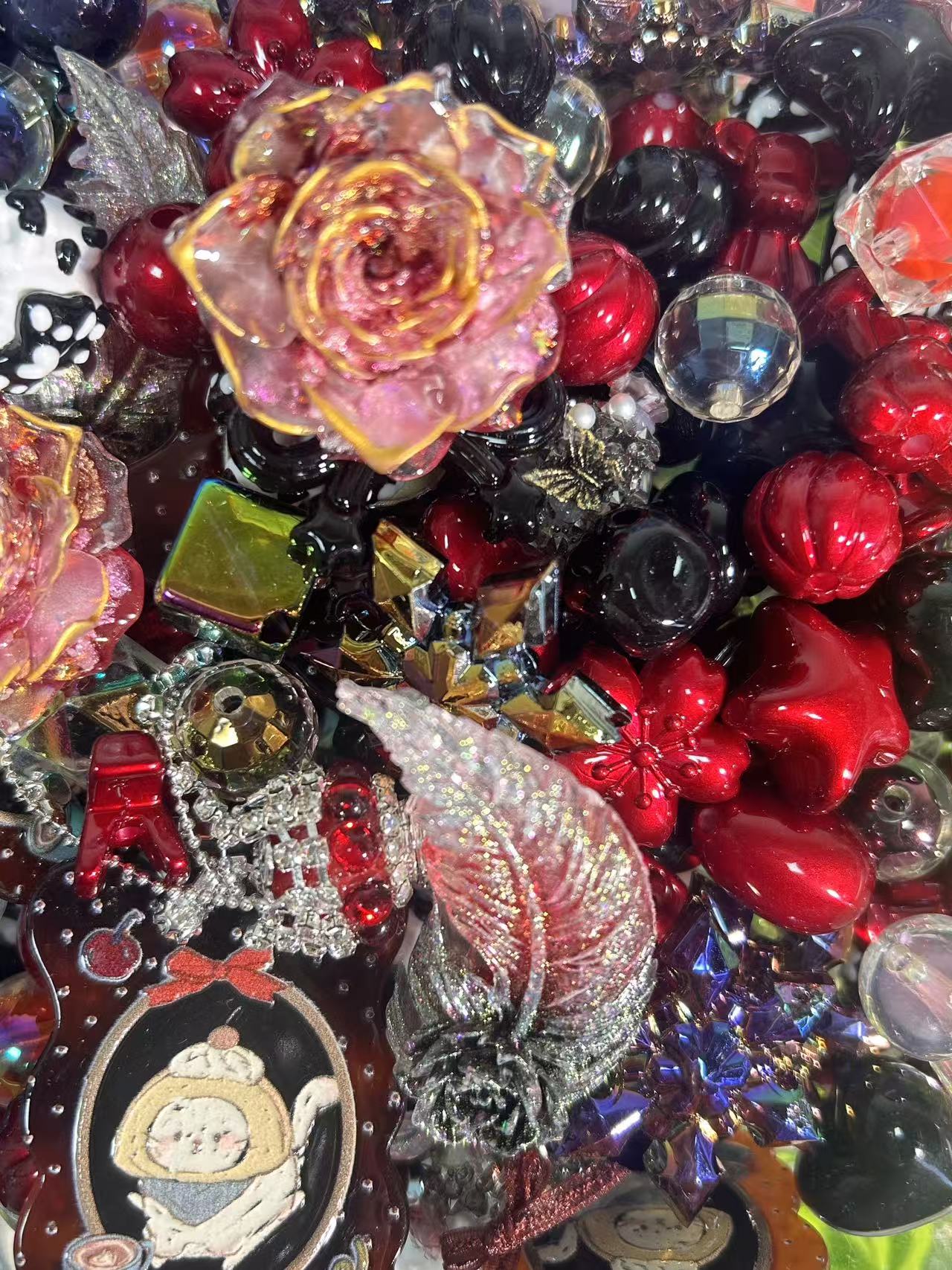 Acrylic Beads Mix 16mm for DlY Projects Bracelets PhoneCharms Necklaces Beadable Pens Anklets Hair Beads BagChains Earrings Rings Hair Ropes-Yoyo-shop