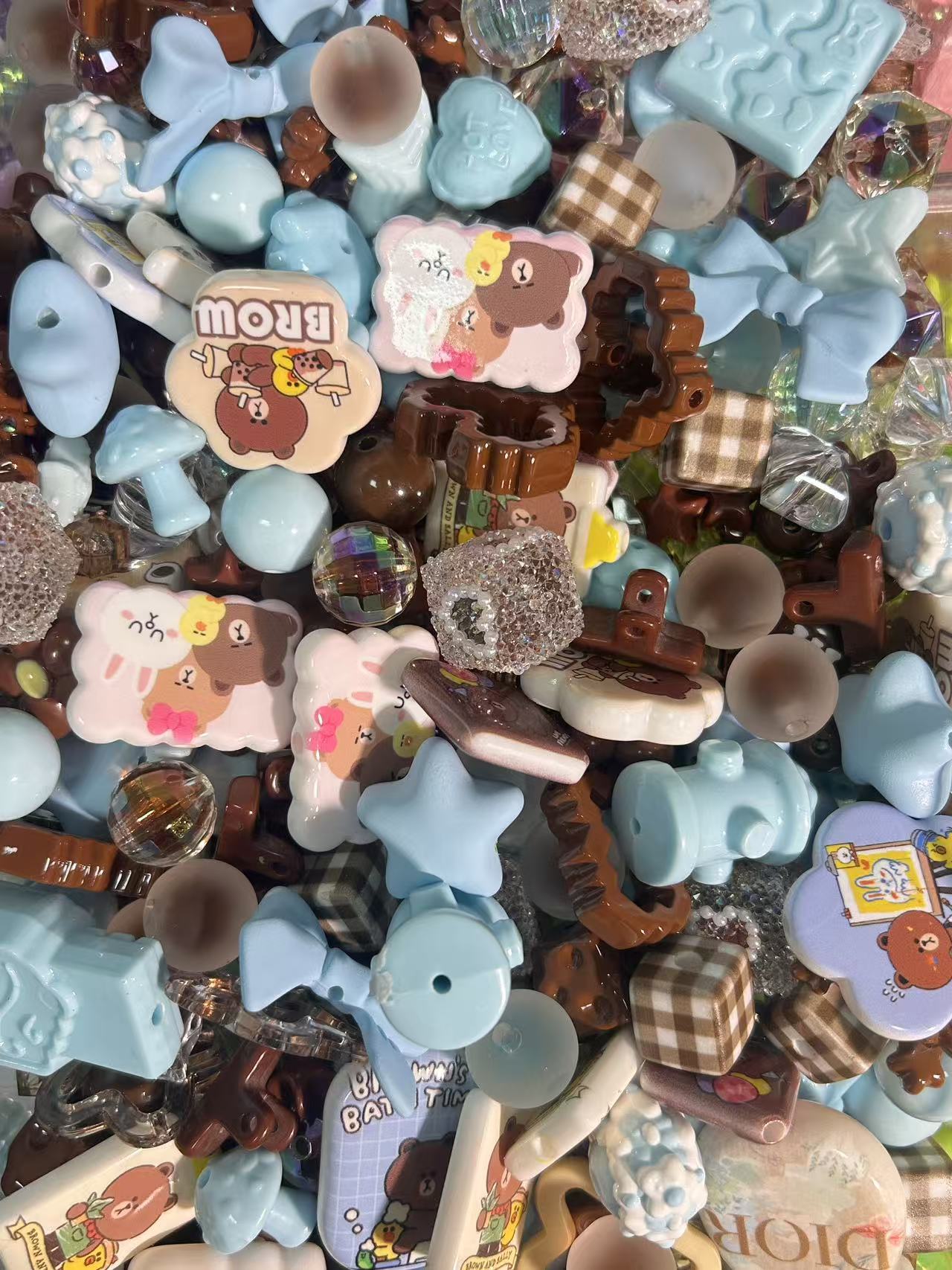 Acrylic Beads Mix 16mm for DlY Projects Bracelets PhoneCharms Necklaces Beadable Pens Anklets Hair Beads BagChains Earrings Rings Hair Ropes-Yoyo-shop