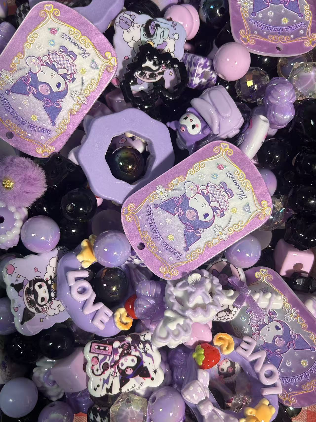 Acrylic Beads Mix 16mm for DlY Projects Bracelets PhoneCharms Necklaces Beadable Pens Anklets Hair Beads BagChains Earrings Rings Hair Ropes-Yoyo-shop
